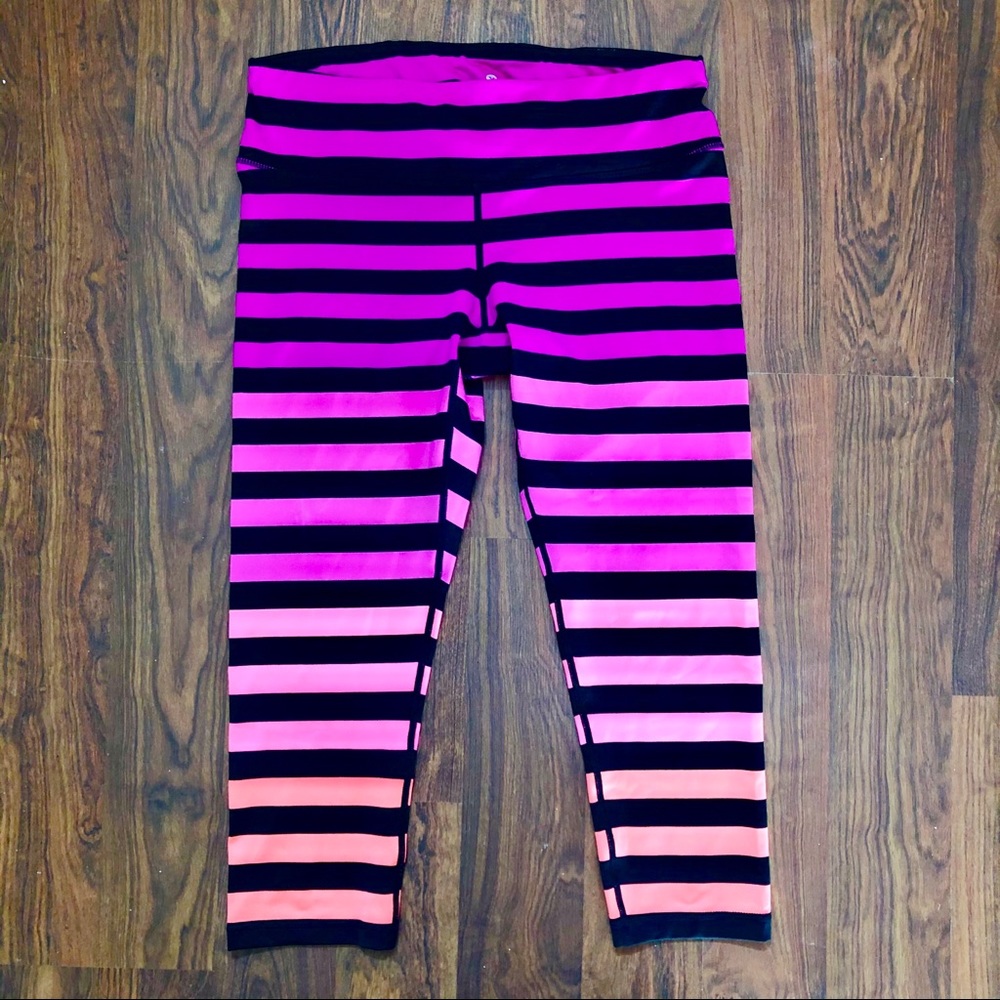 NWOT Striped Workout Crops